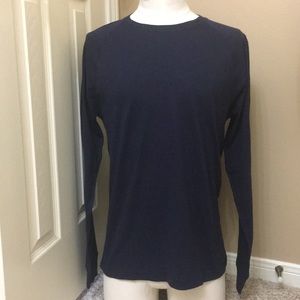 NWT J. Crew navy blue men’s long sleeve shirt